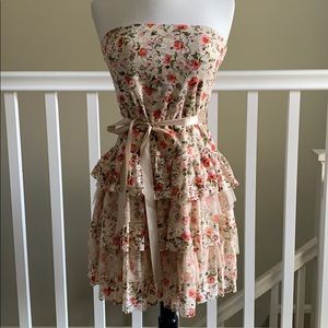 As U Wish from Nordstrom strapless-lace dress sz.M